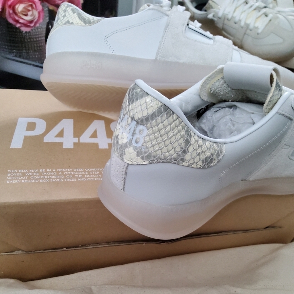 P448 Sneakers with Snakeskin Trim - Picture 7 of 7